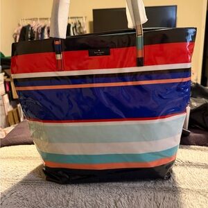Kate Spade Multicolor Striped Tote Bag NWT!